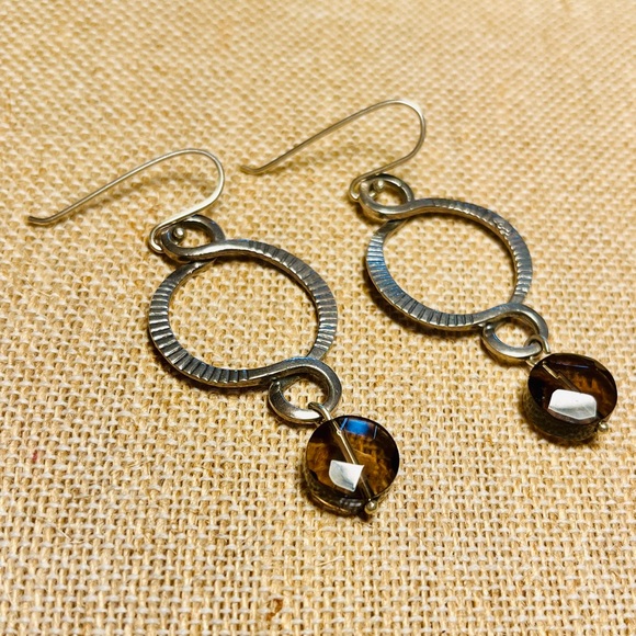 Silpada Smokey Quartz Drop Earrings - Picture 8 of 9